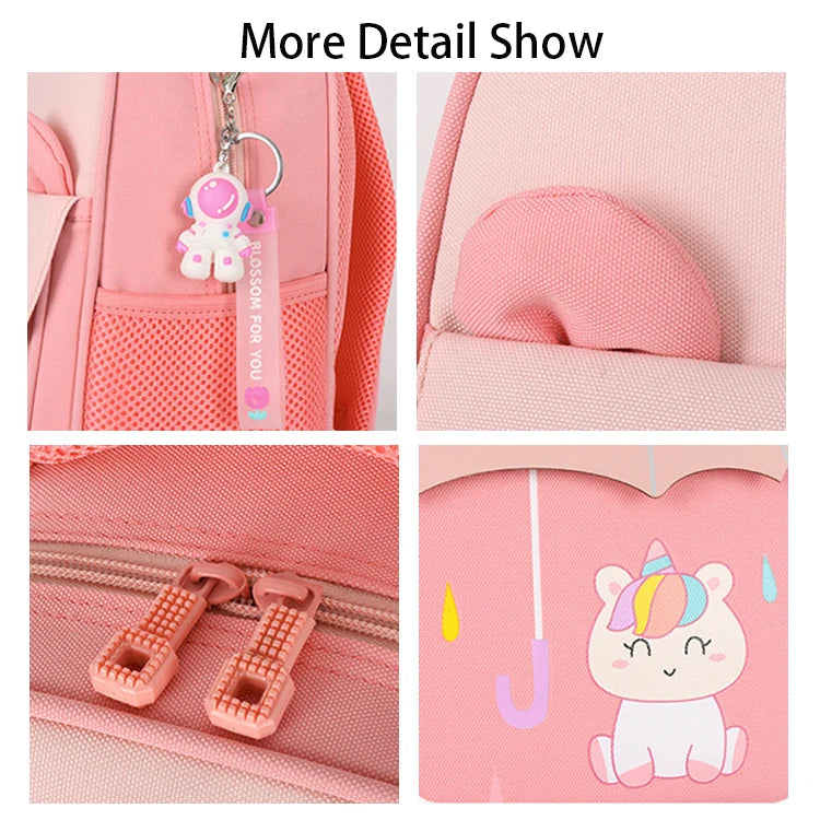 Cute Cartoon Kids School Backpack Oxford 30x40x19cm