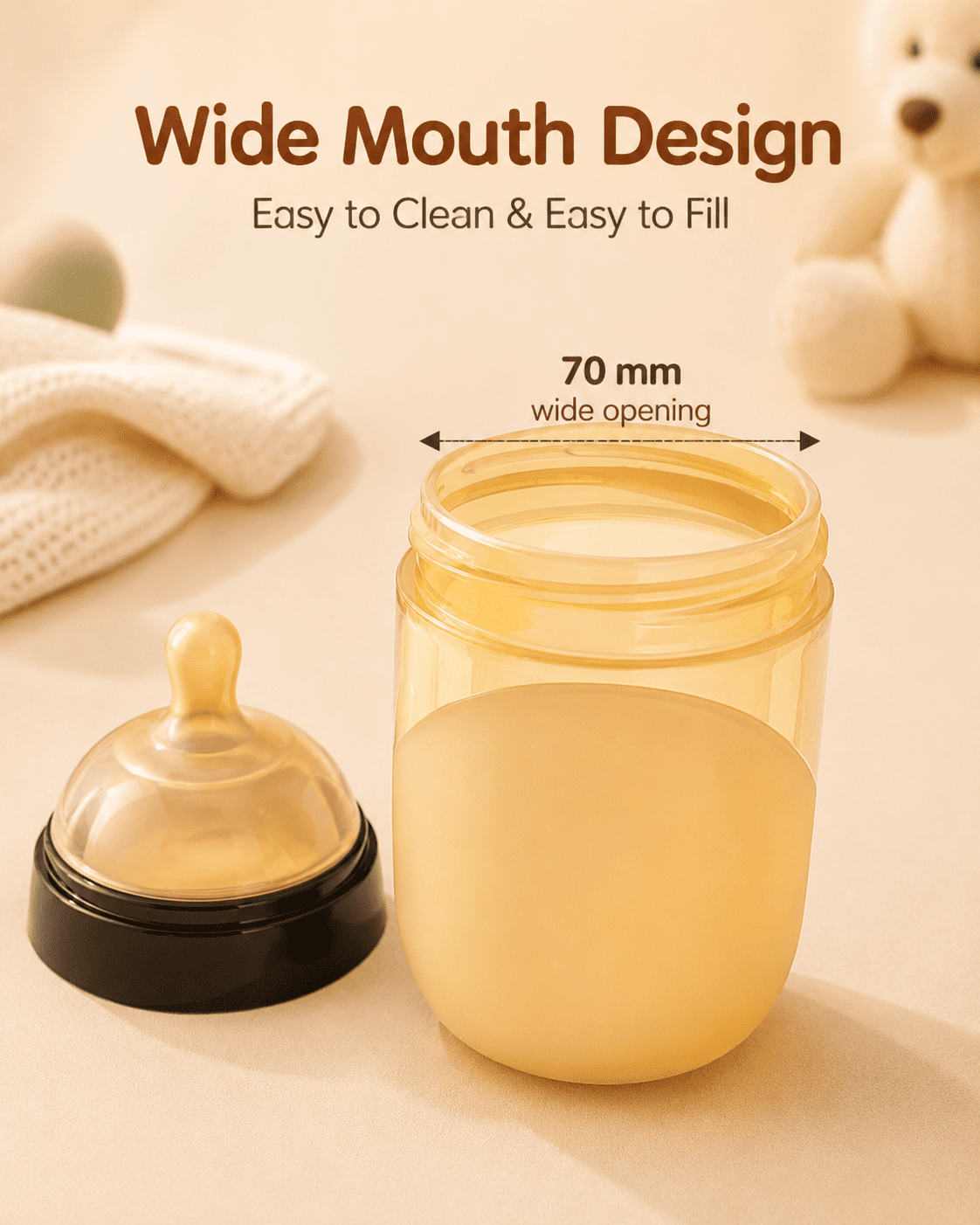 BPA-Free Silicone Baby Feeding Bottle