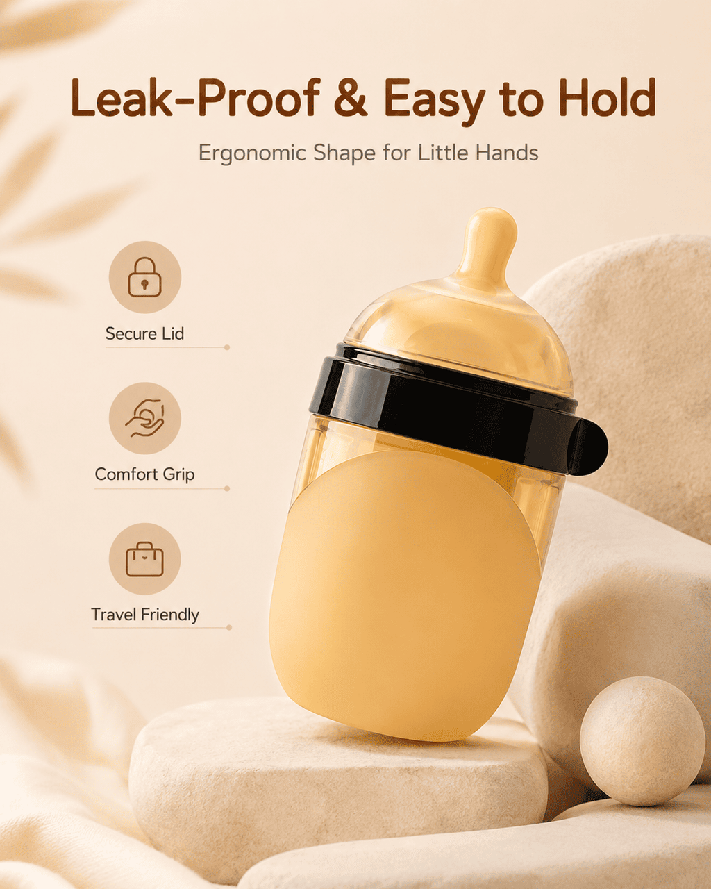 BPA-Free Silicone Baby Feeding Bottle