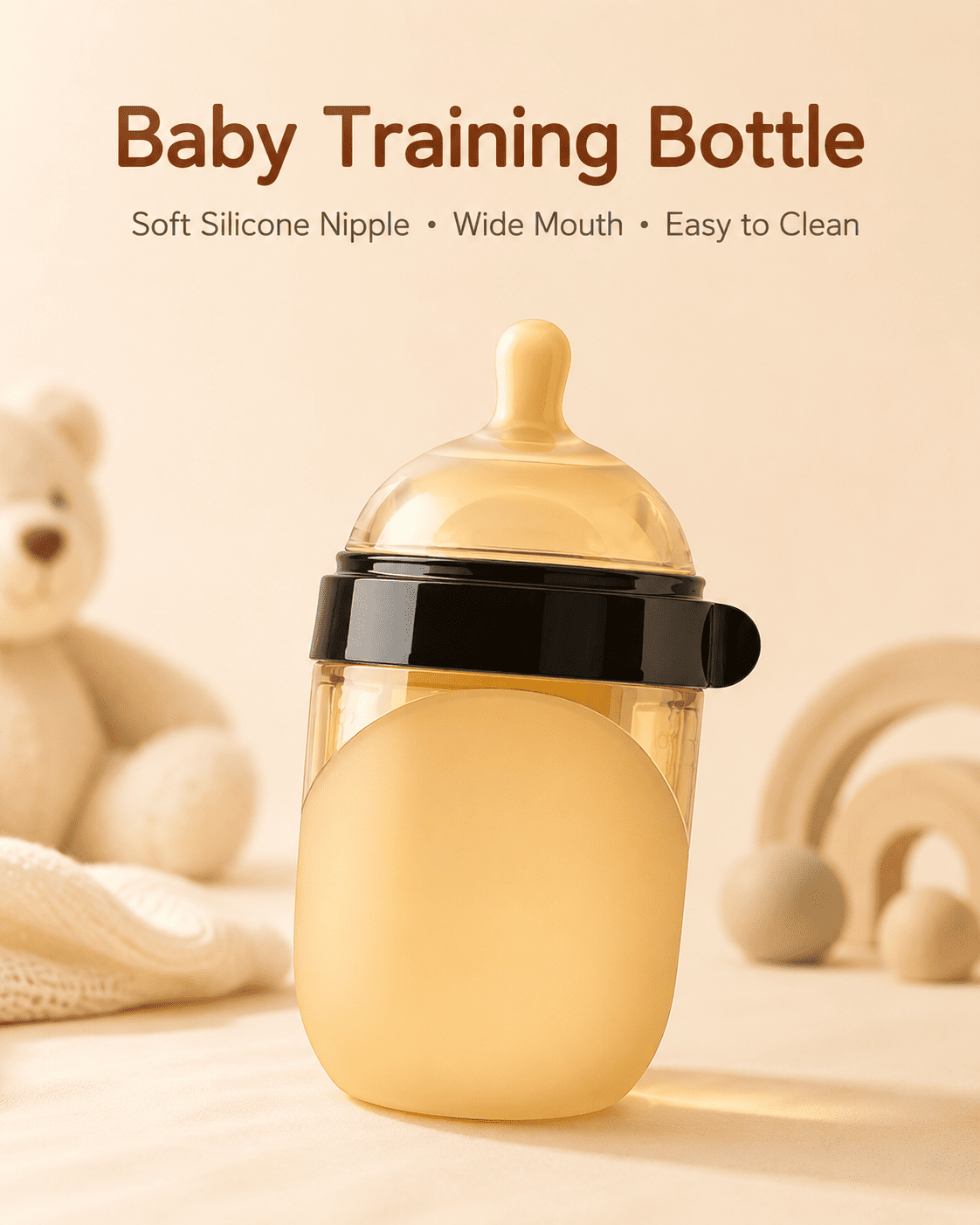 BPA-Free Silicone Baby Feeding Bottle