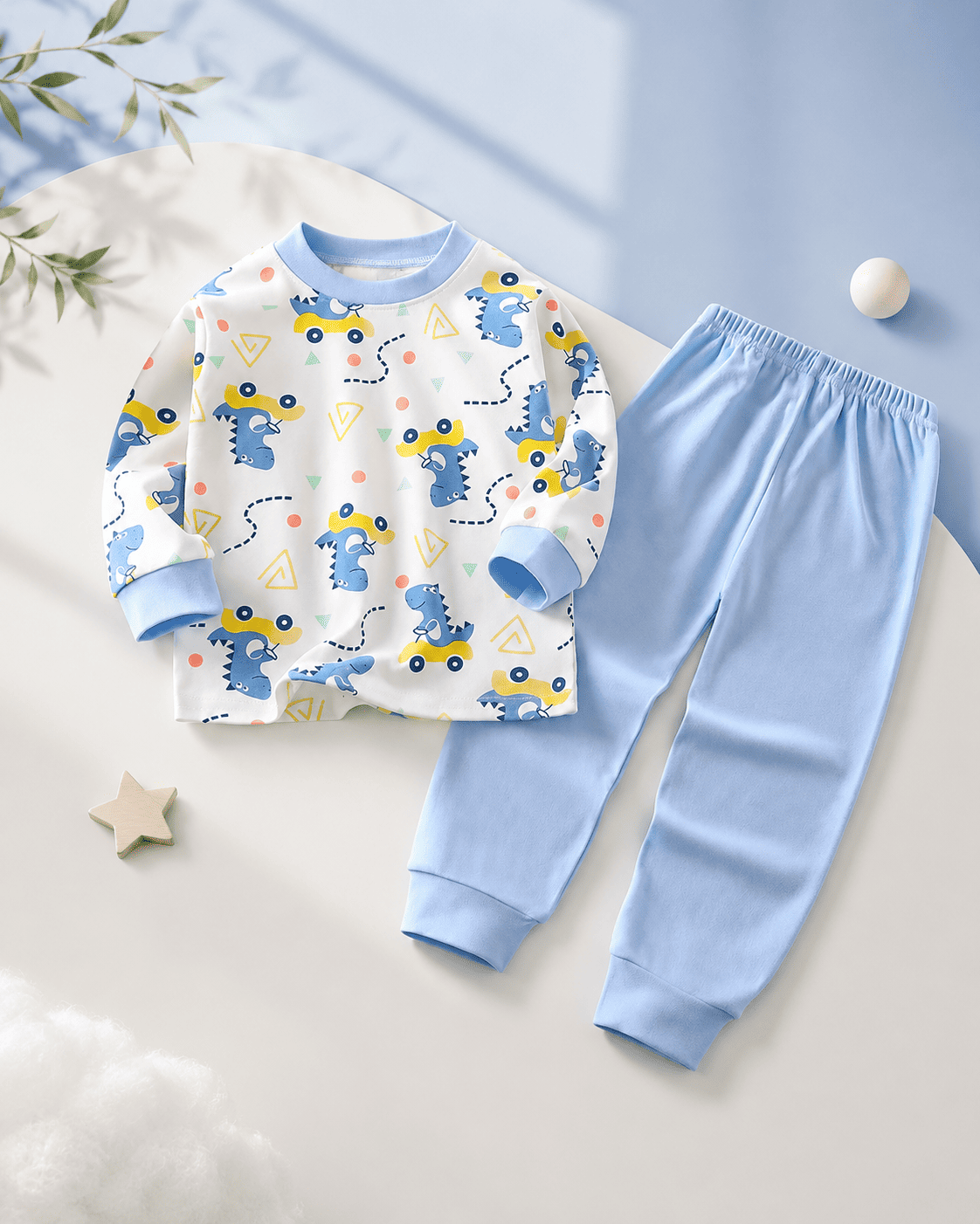 Blue Dinosaur Night Suit