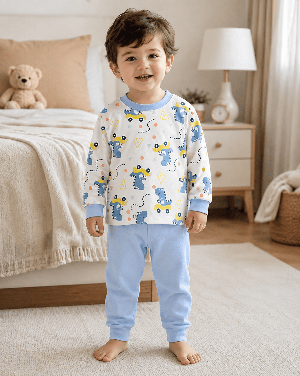 Blue Dinosaur Night Suit