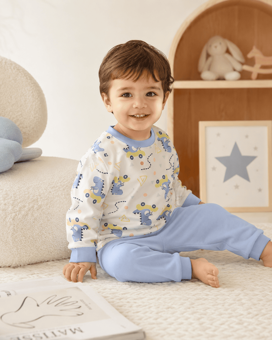Blue Dinosaur Night Suit