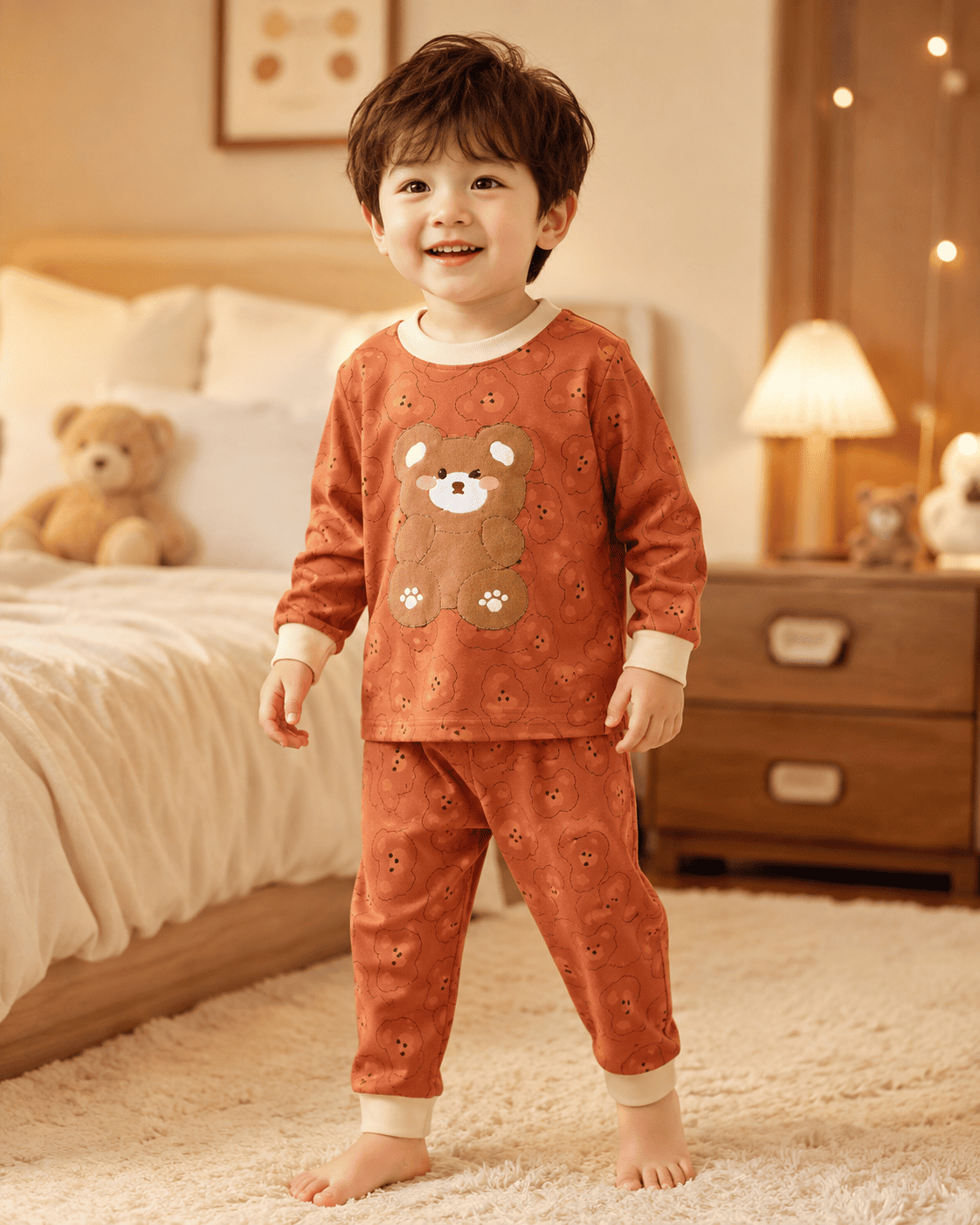 Brown Teddy Pajama