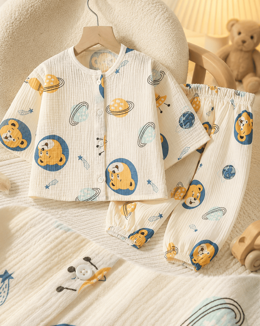 Bunny Balloon Cotton Night Suit Set
