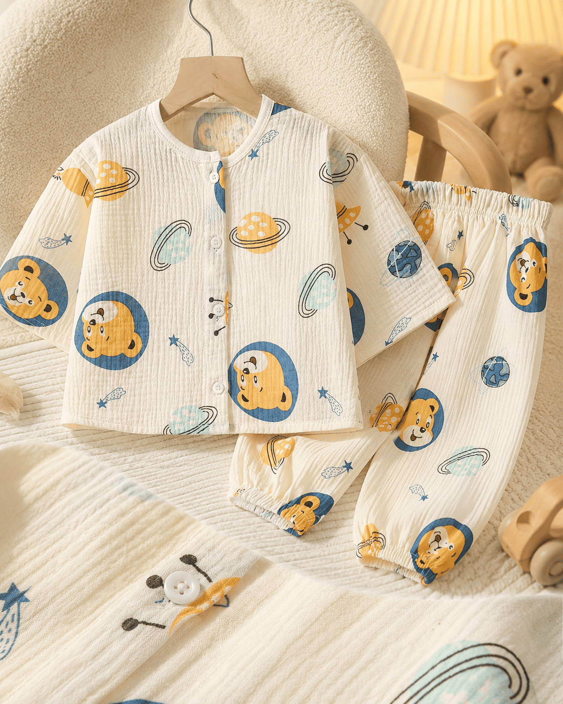 Bunny Balloon Cotton Night Suit Set