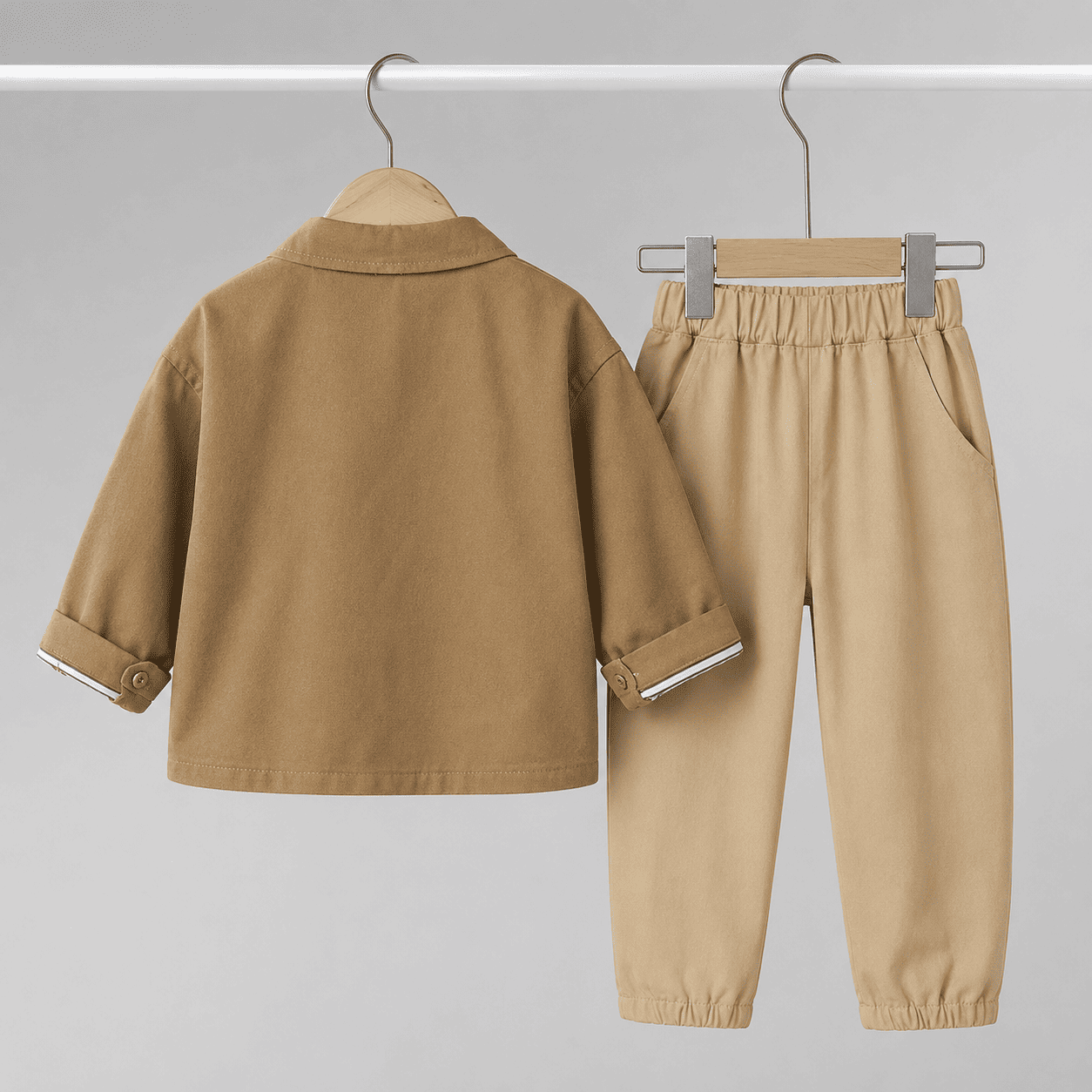 Cotton Shirt Vest And Pants Three-Piece Set