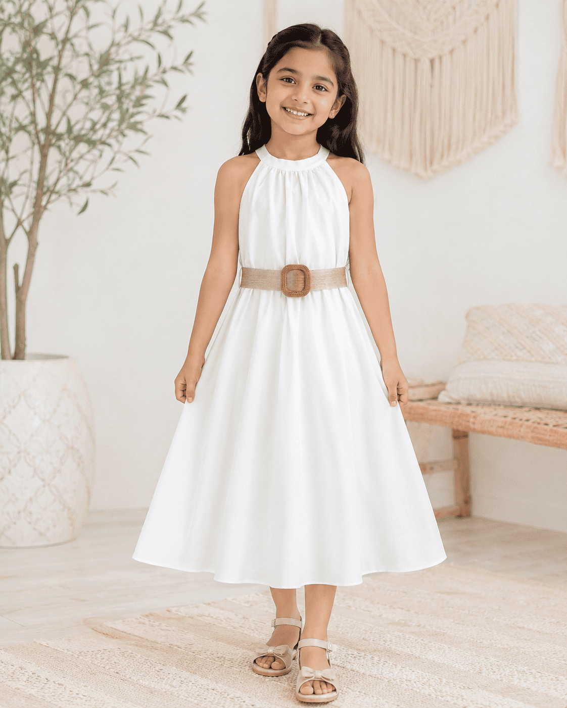 Girls Halter Neck Summer Dress