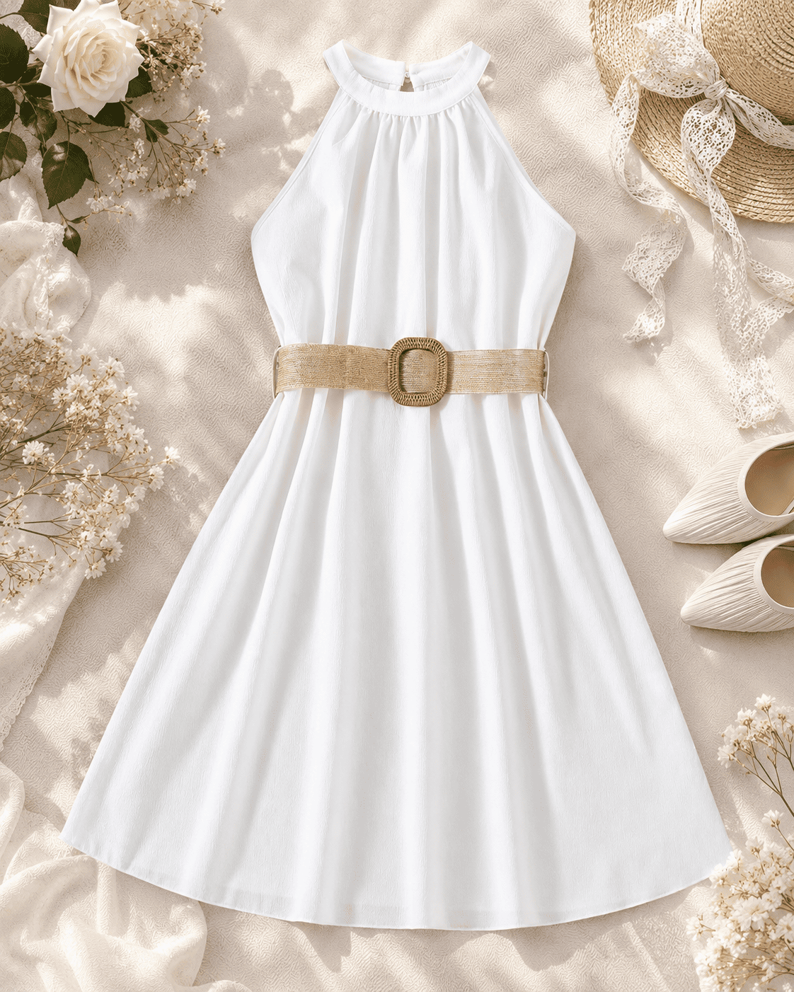 Girls Halter Neck Summer Dress