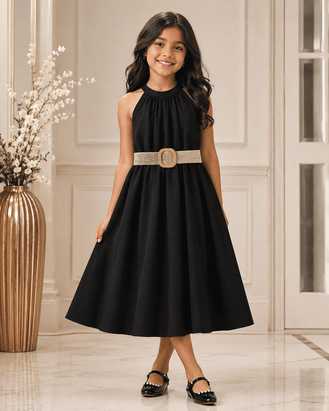 Girls Halter Neck Summer Dress