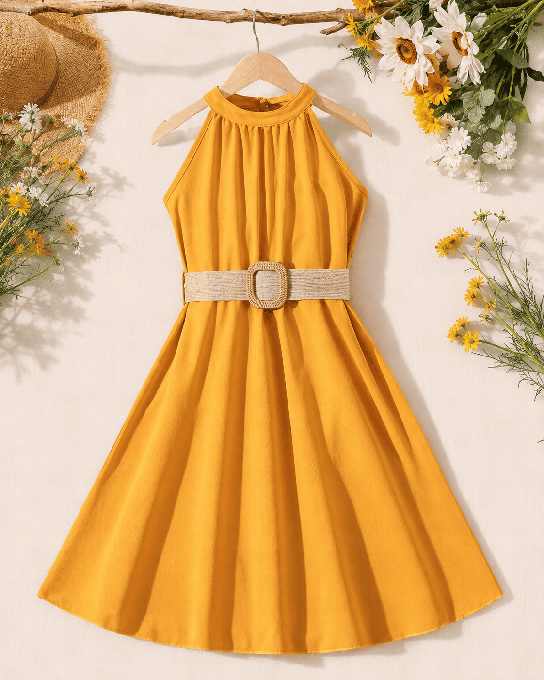 Girls Halter Neck Summer Dress