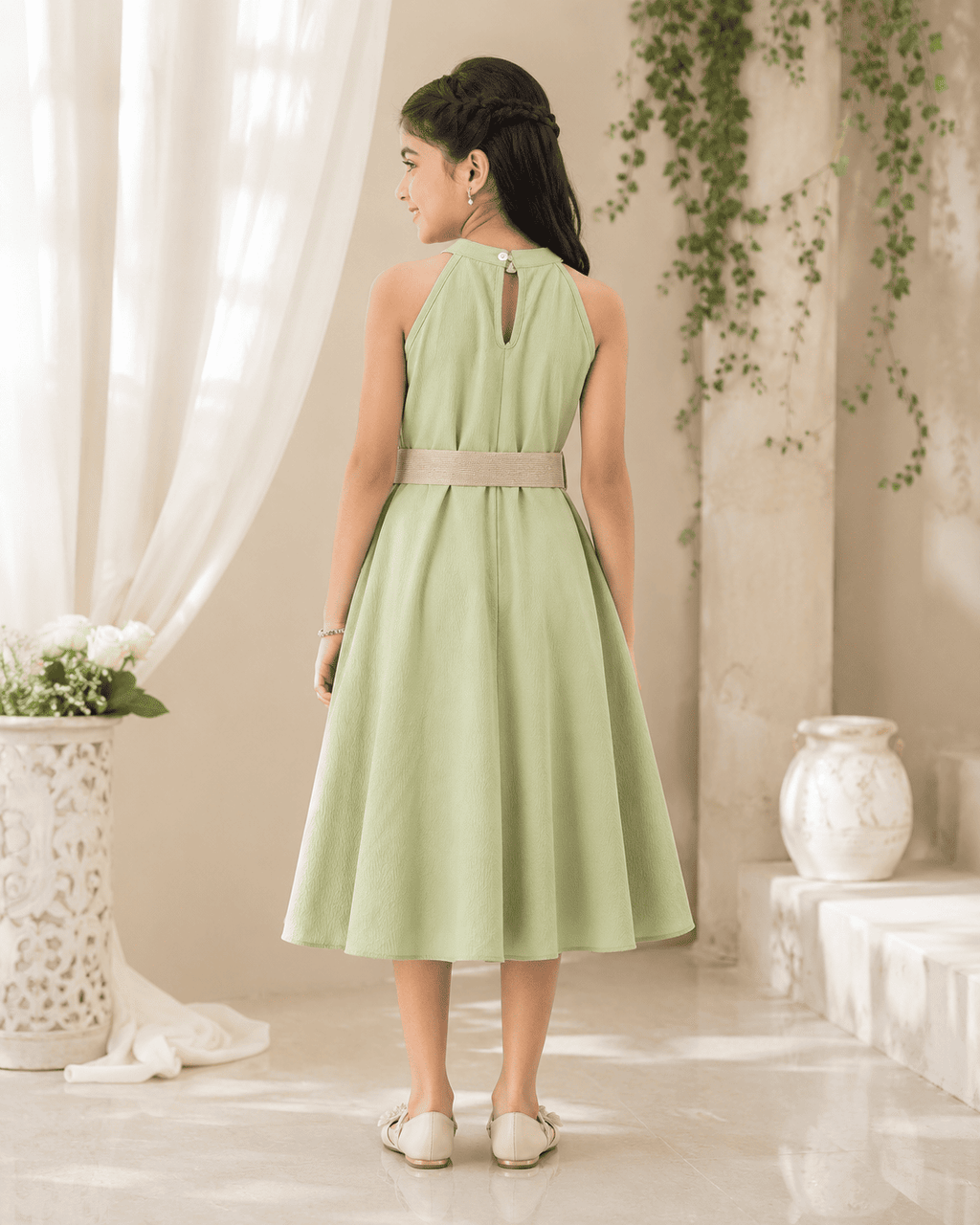 Girls Halter Neck Summer Dress