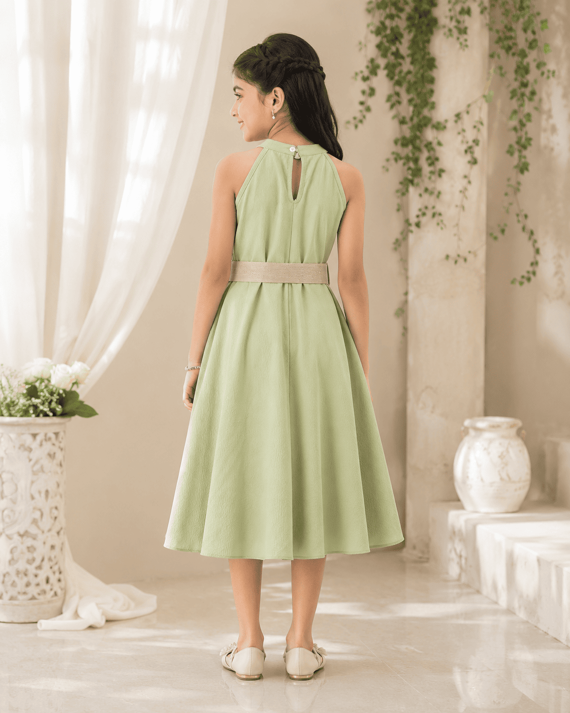 Girls Halter Neck Summer Dress