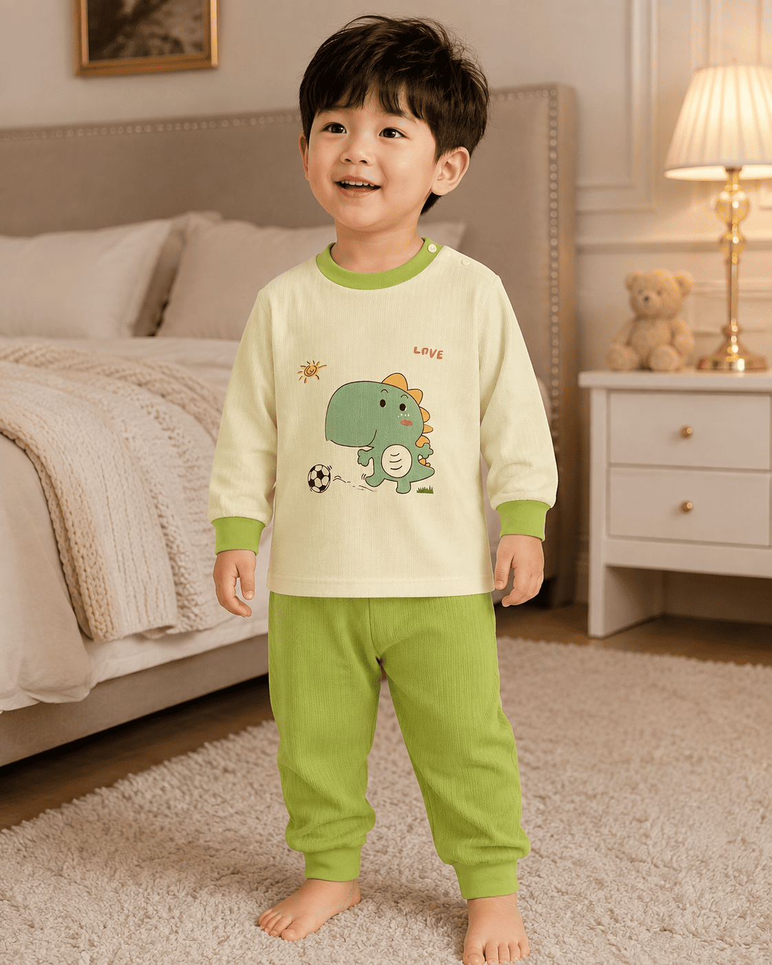 Green Dinosaur Pajama