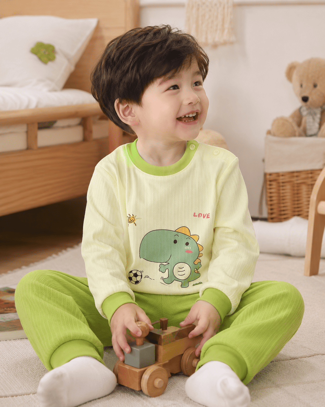 Green Dinosaur Pajama