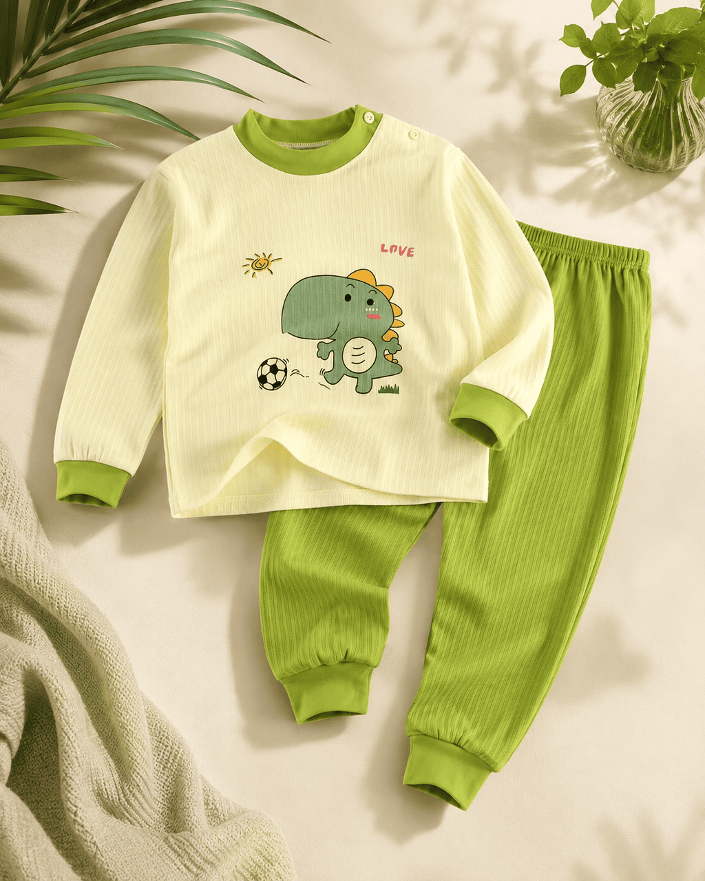 Green Dinosaur Pajama