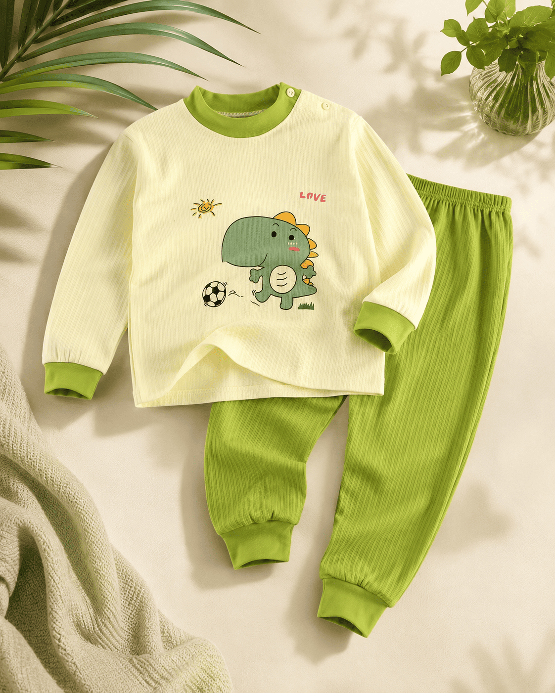 Green Dinosaur Pajama