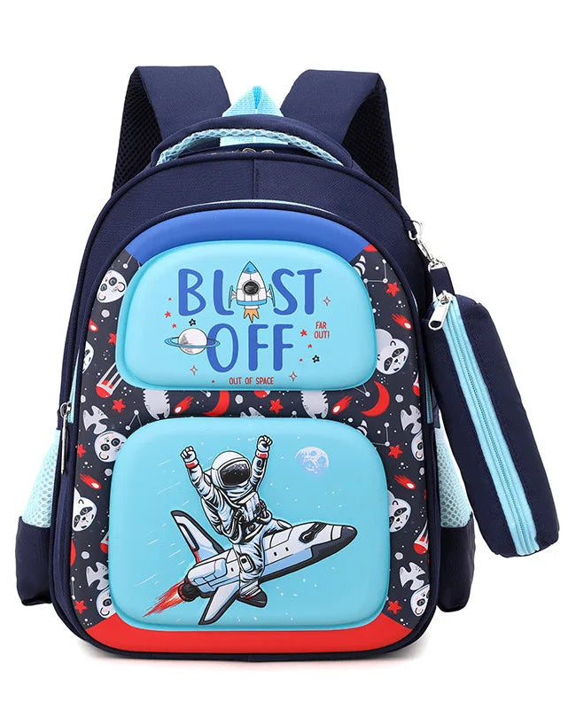 Kids 3D Print Cartoon Backpack for Primary School Students Toddlers
