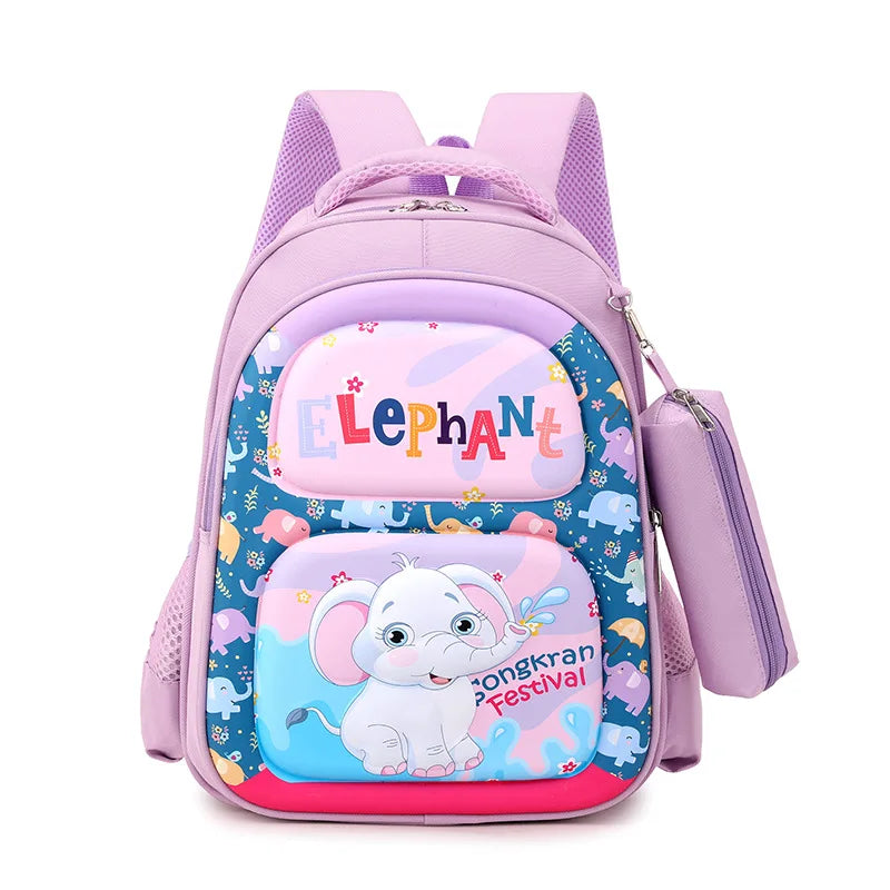 Kids 3D Print Cartoon Backpack for Primary School Students Toddlers