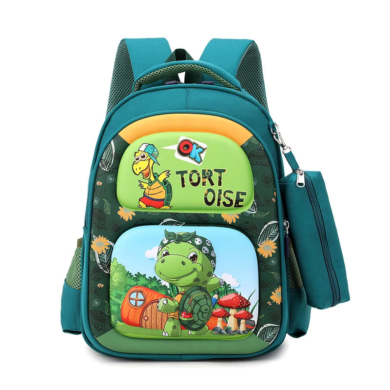 Kids 3D Print Cartoon Backpack for Primary School Students Toddlers