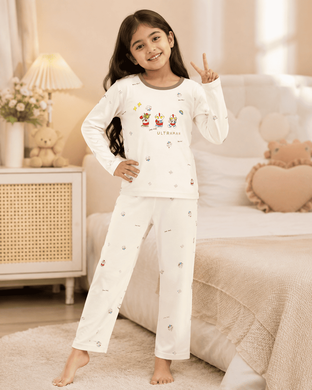 Kids Full-Sleeve Night Suit Set