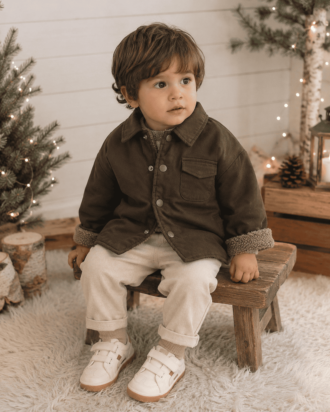 Kids Collar Winter Jacket