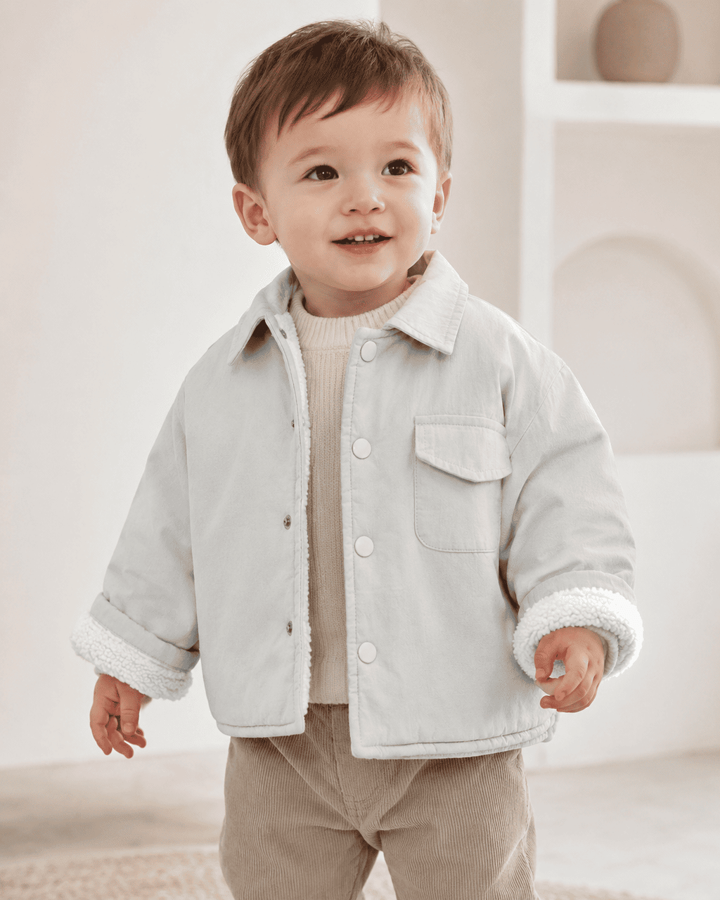 Kids Collar Winter Jacket