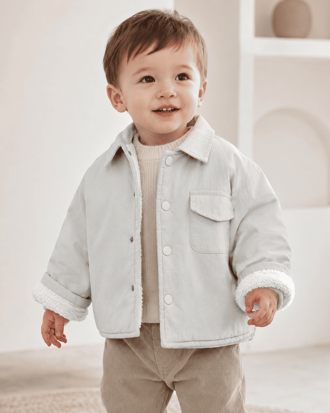 Kids Collar Winter Jacket