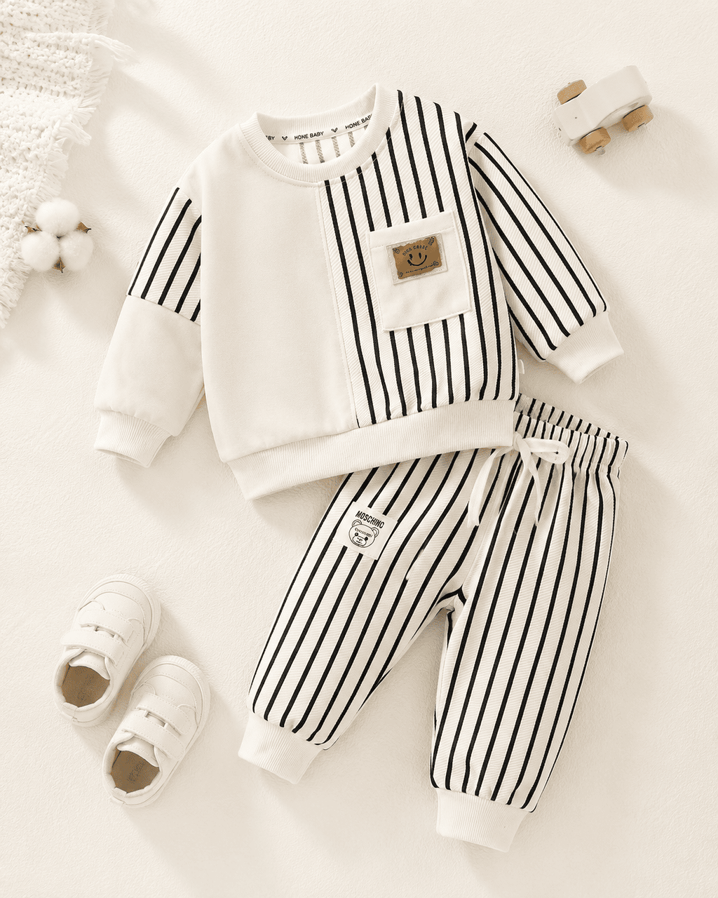 Tie-Dye Colorblock Sweatshirt Set
