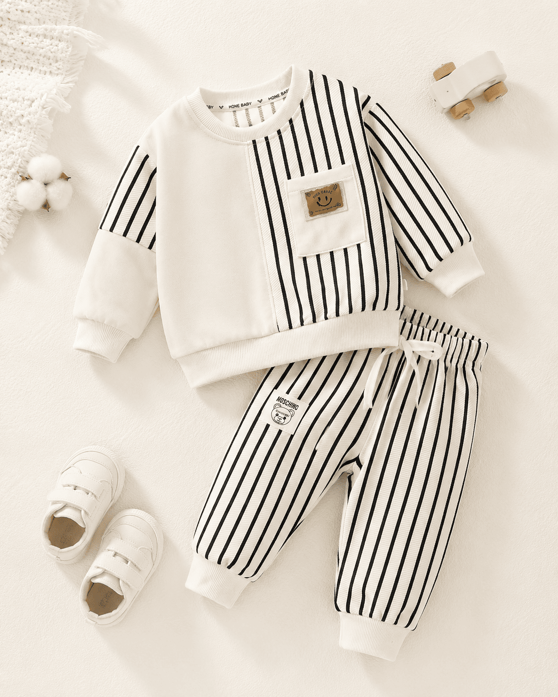 Tie-Dye Colorblock Sweatshirt Set
