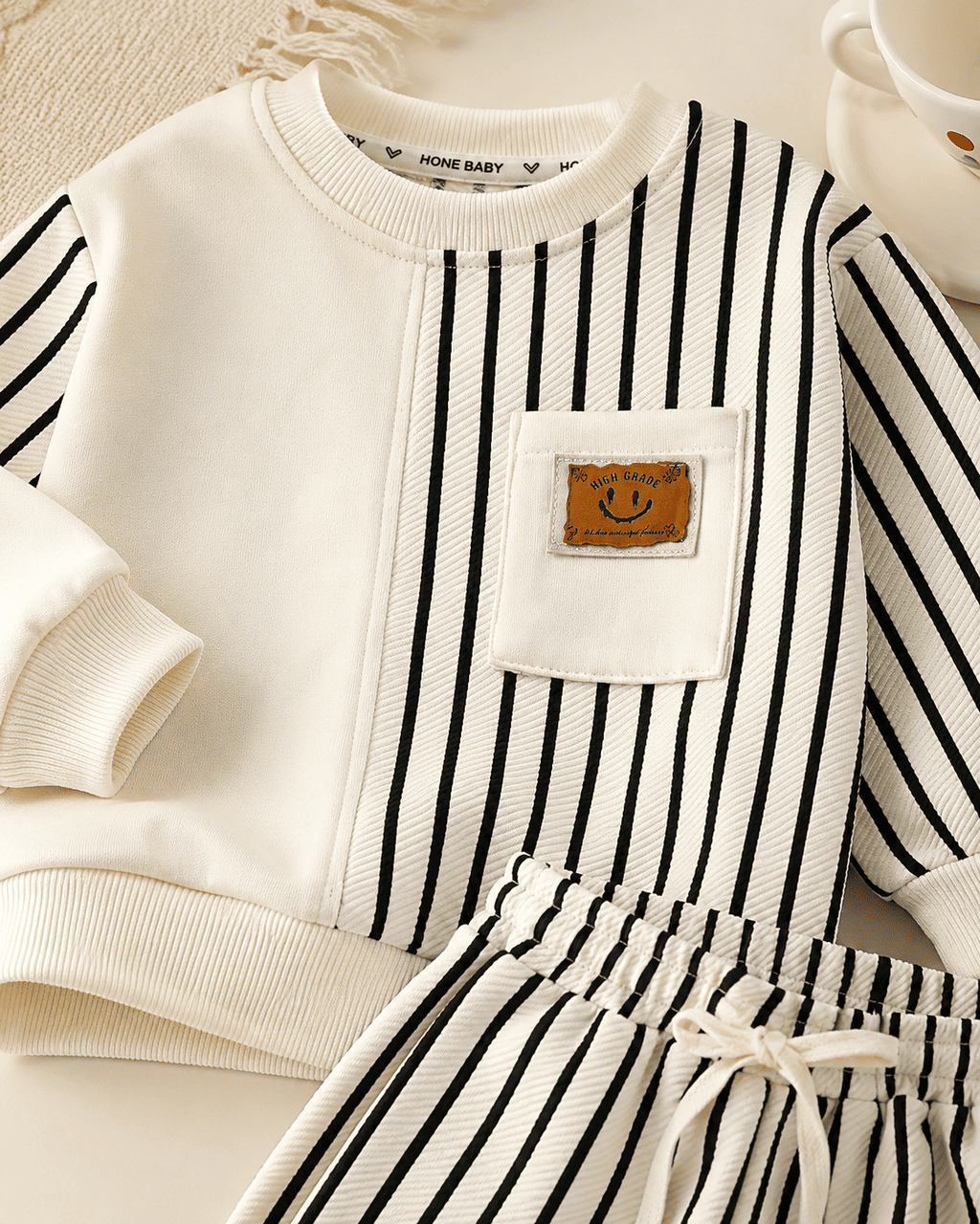 Tie-Dye Colorblock Sweatshirt Set