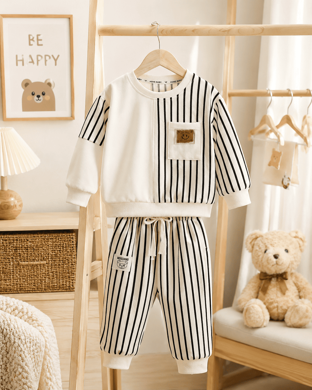 Tie-Dye Colorblock Sweatshirt Set