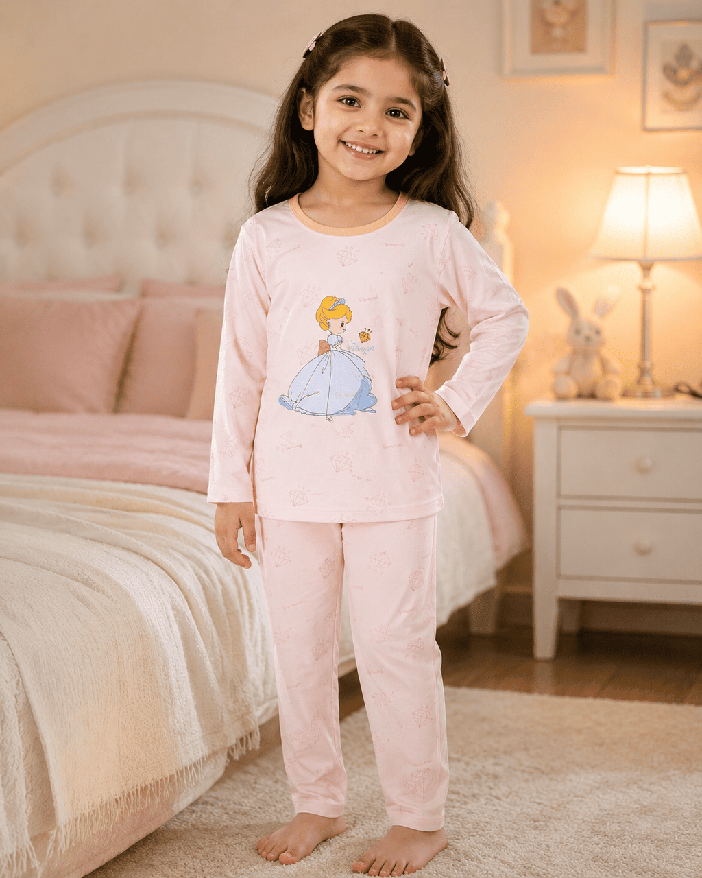 Princess Full-Sleeve Night Suit Set
