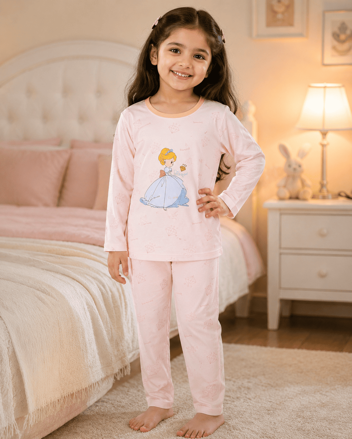 Princess Full-Sleeve Night Suit Set