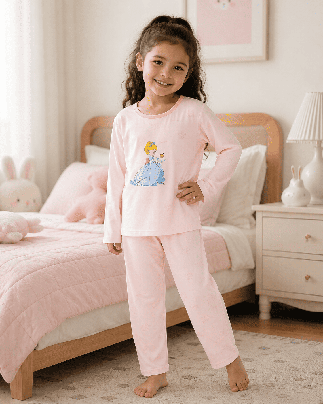 Princess Full-Sleeve Night Suit Set