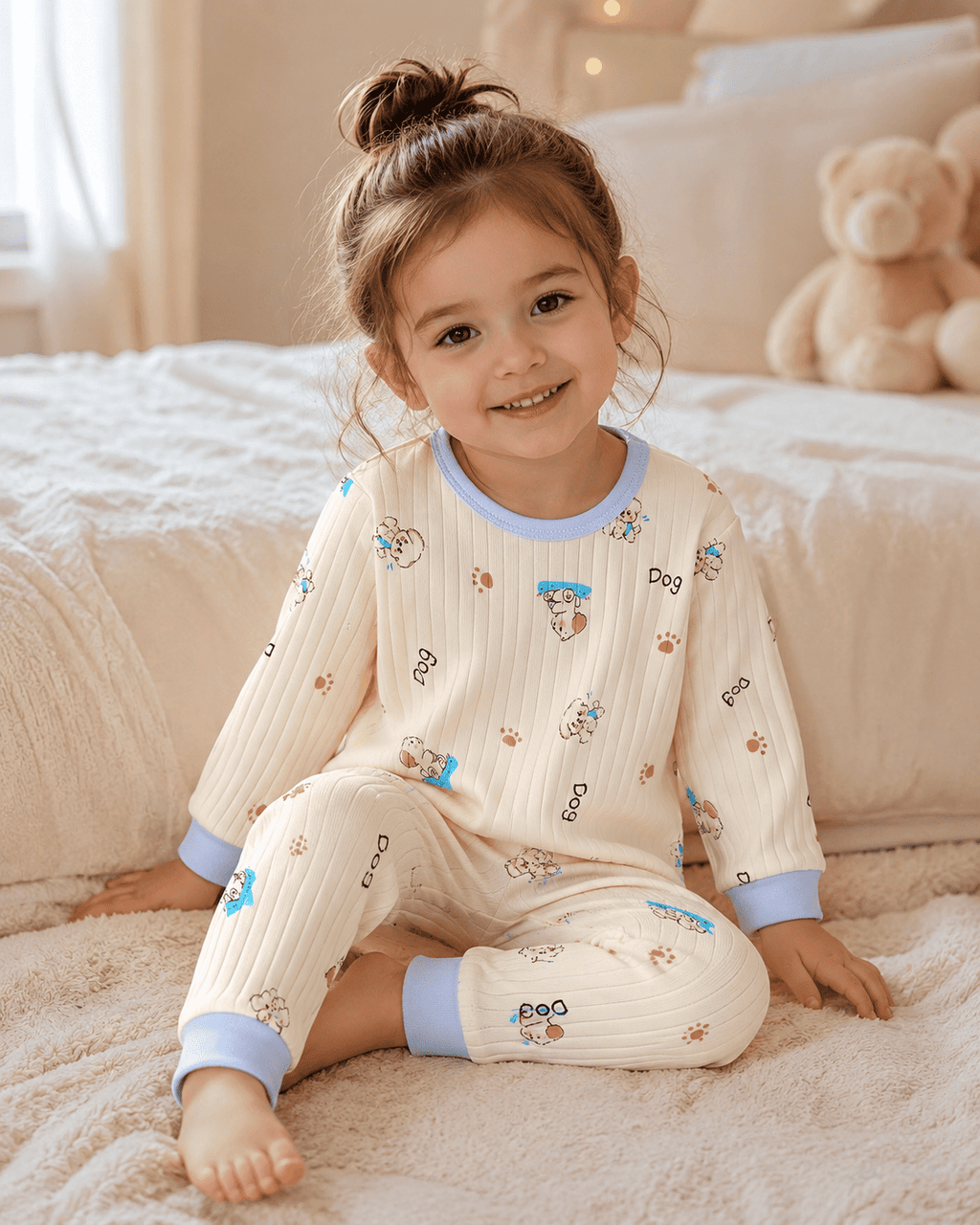 Puppy Print Night Suit