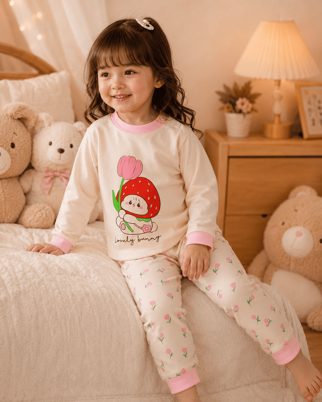 Strawberry Bunny Night Suit