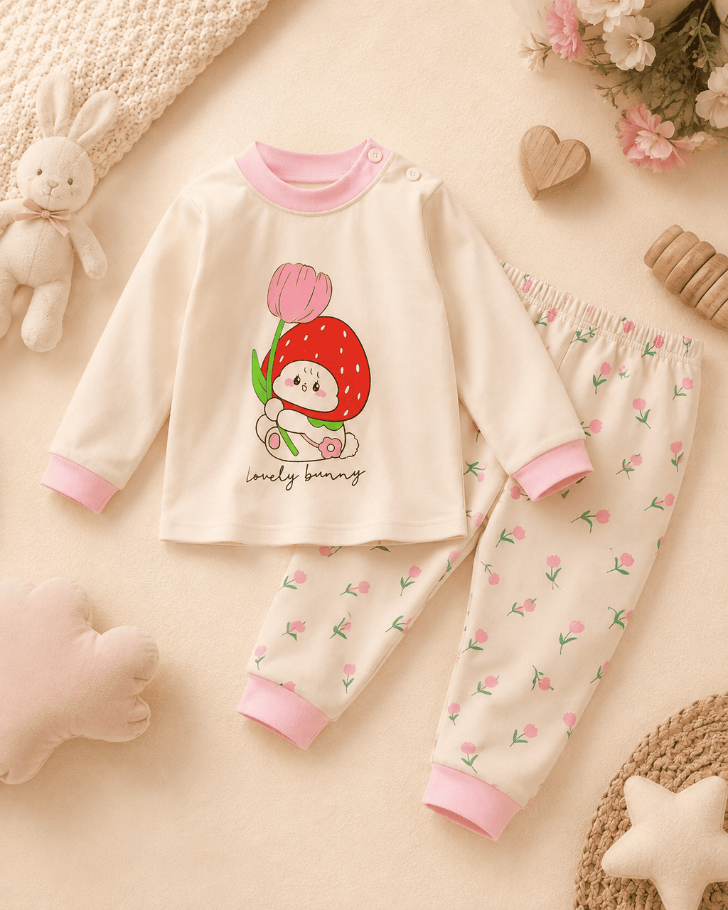 Strawberry Bunny Night Suit