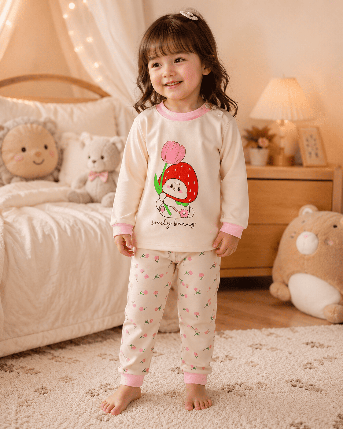 Strawberry Bunny Night Suit