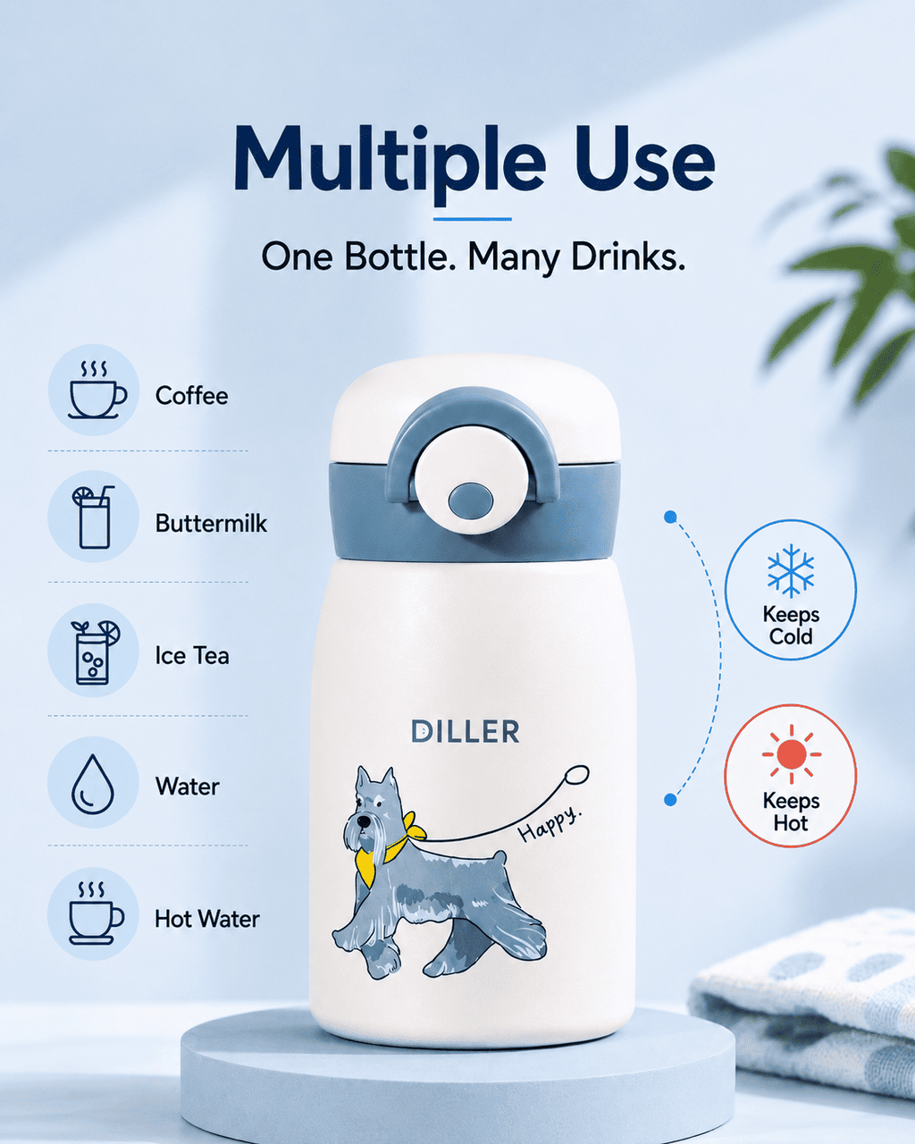 Vacuum Insulated Water Bottle